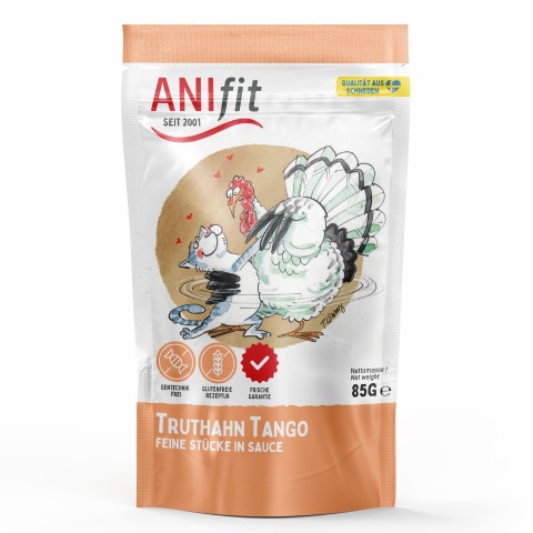 Katze Nassfutter Truthahn Tango 85g 12 Stück -1- Anifit